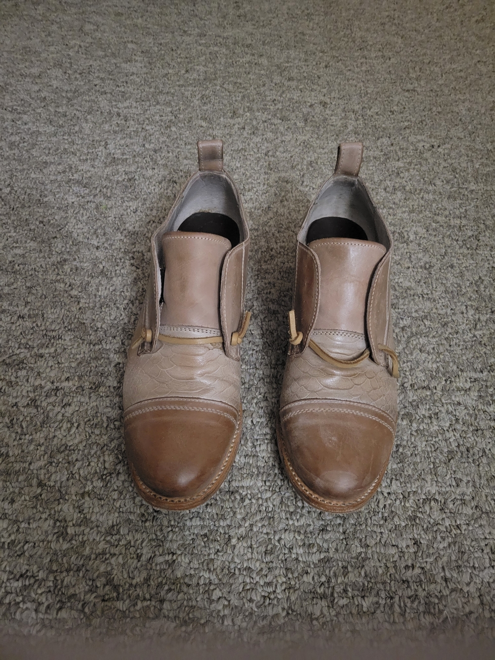Freebird by Steven Brown Leather Ankle Booties